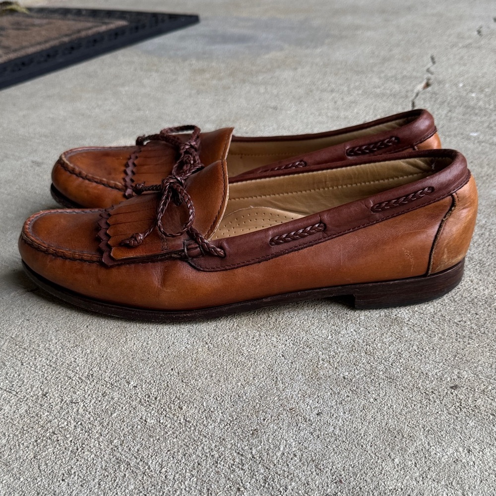 Allen Edmonds Tan Leather Slip-On Loafers